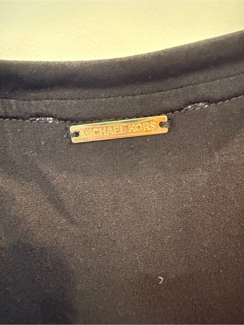 Michael Kors Black Short Sleeve Crewneck Tee